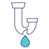 Broken pipe leak